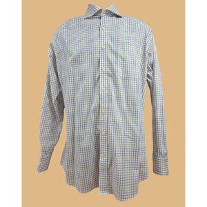 Peter Millar Mens Handluxe Easycare Button-Down Shirt Large